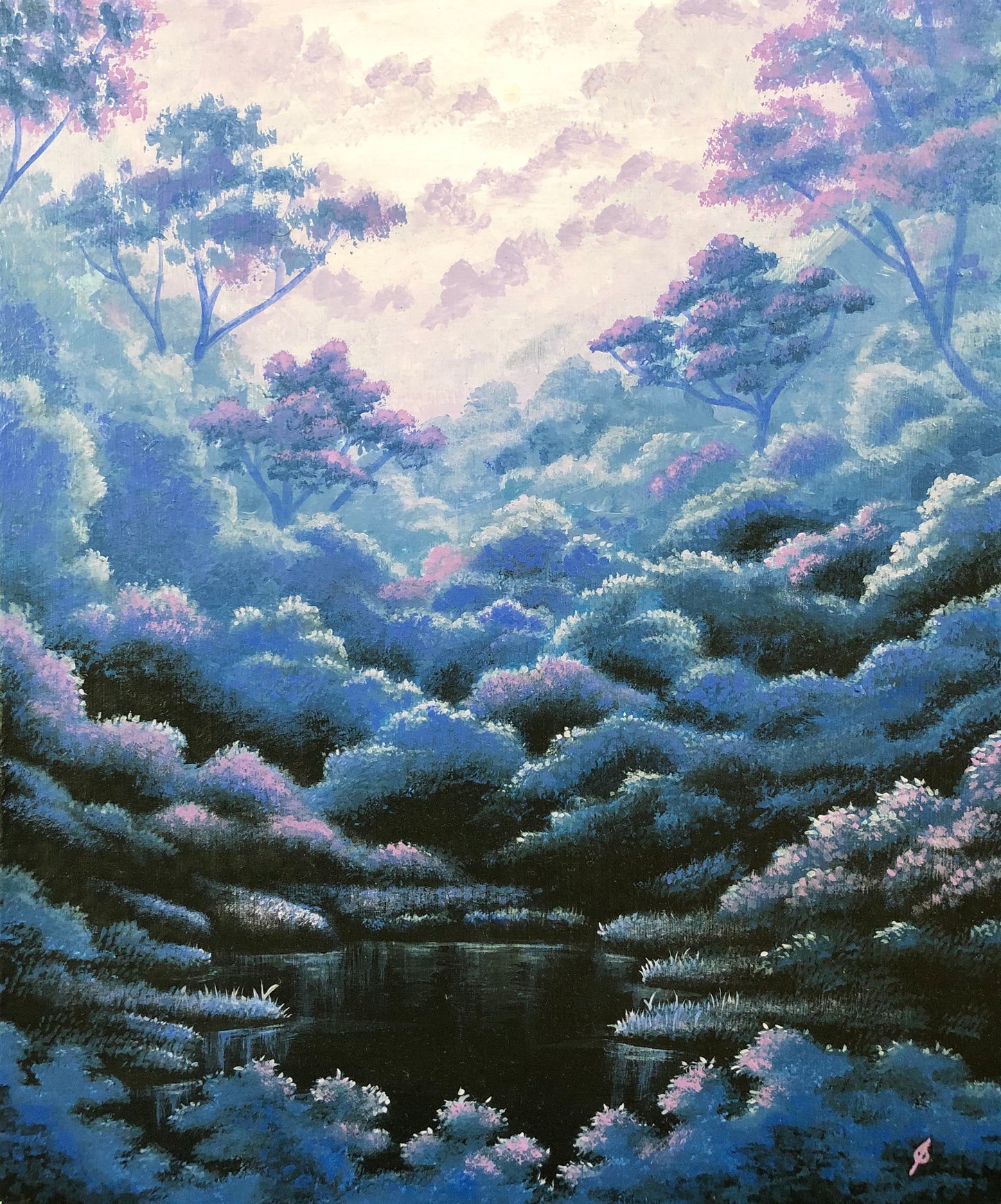 Landscape: Purple Glade (print)